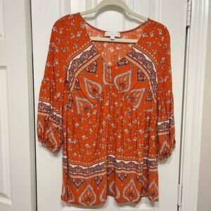 Weekend by‎ Suzanne Betro Tunic Small Oversized Boho
